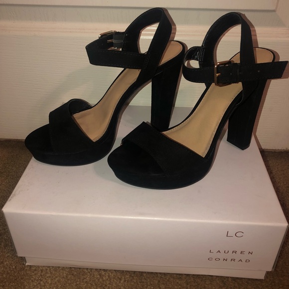 LC Lauren Conrad Shoes - Lauren Conrad Black High Heels